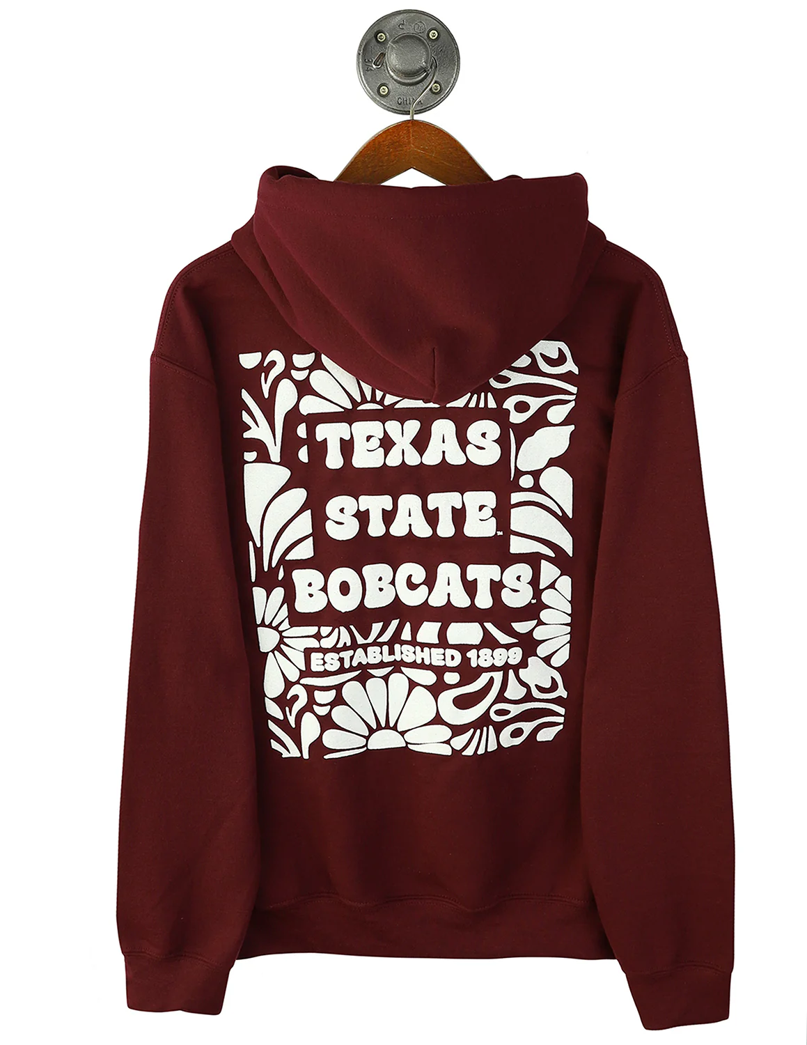 TXST Puff Groovy Floral Hoodie