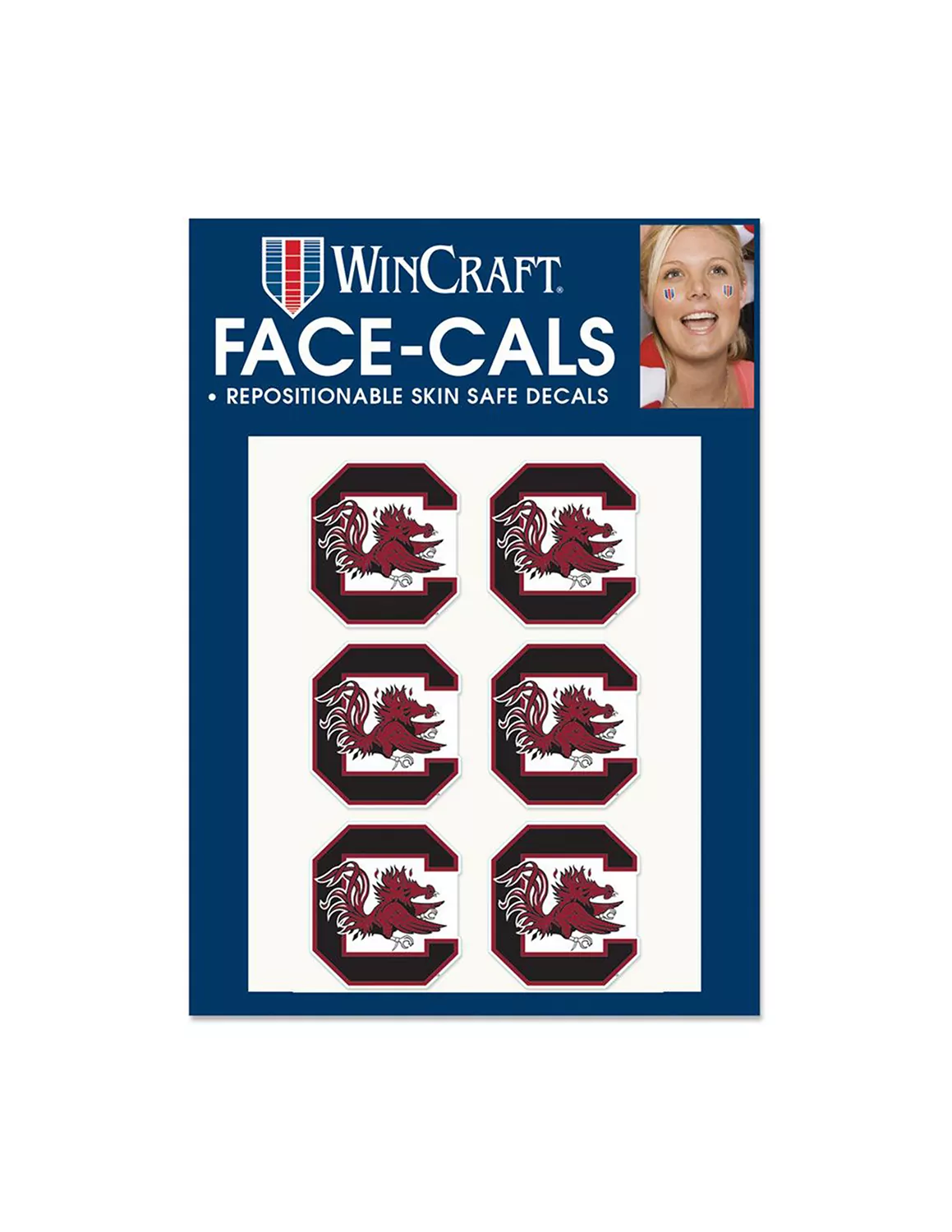 USC Gamecock Face-Cals