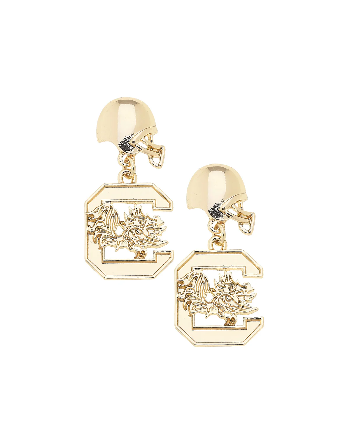 USC Logo Helmet Earrings
