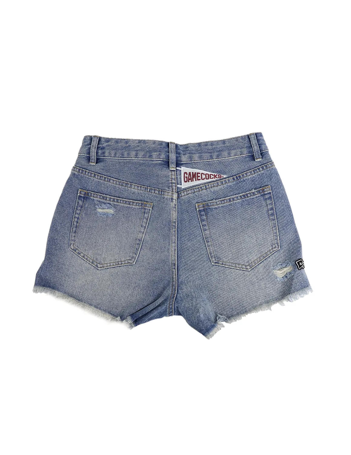 USC Patched Denim Shorts - Image 2