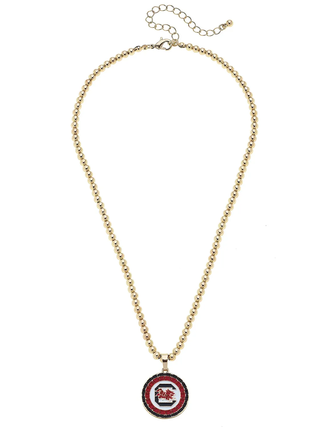 USC Pave Disc Necklace