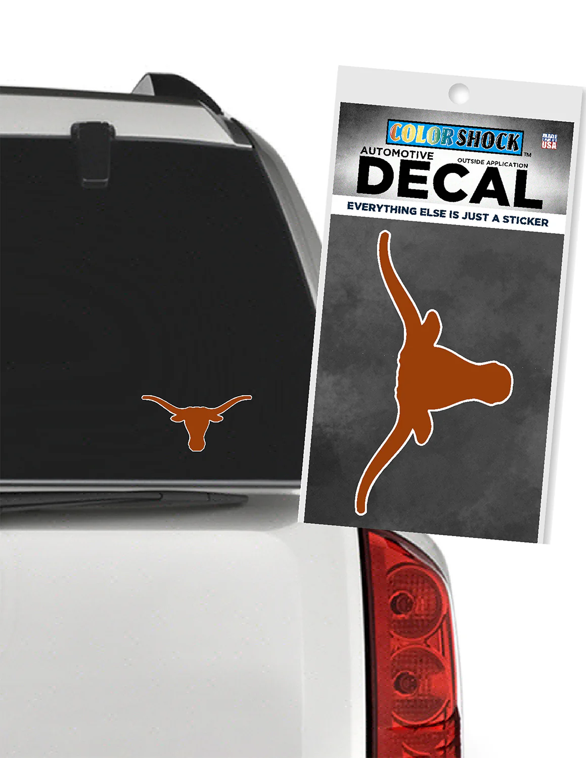 UT Longhorn Mascot Head Decal