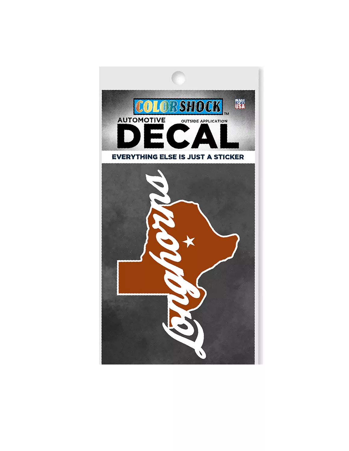 UT State Shape Longhorn Script Decal - Image 2