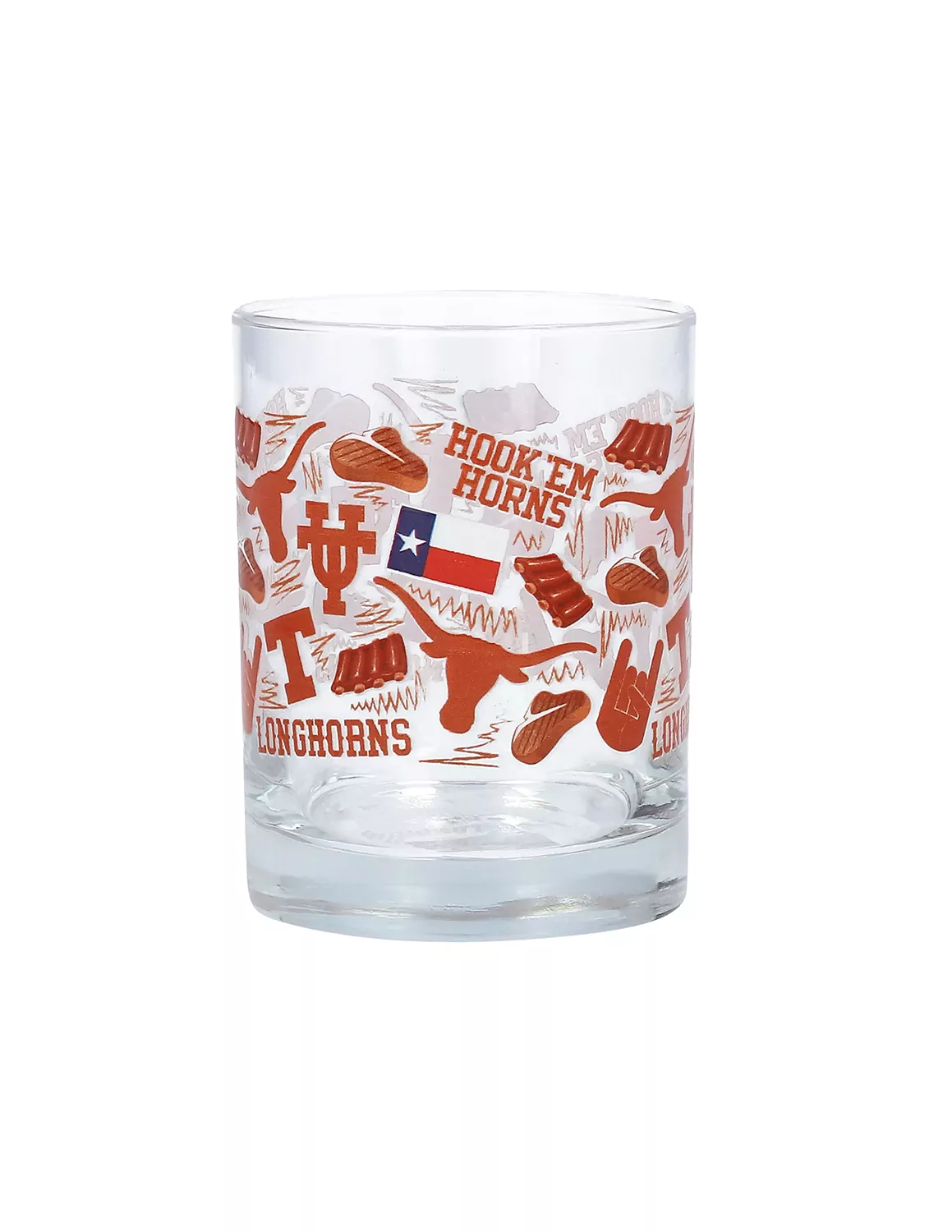 UT Texas Longhorns 14oz. Local Rocks Glass