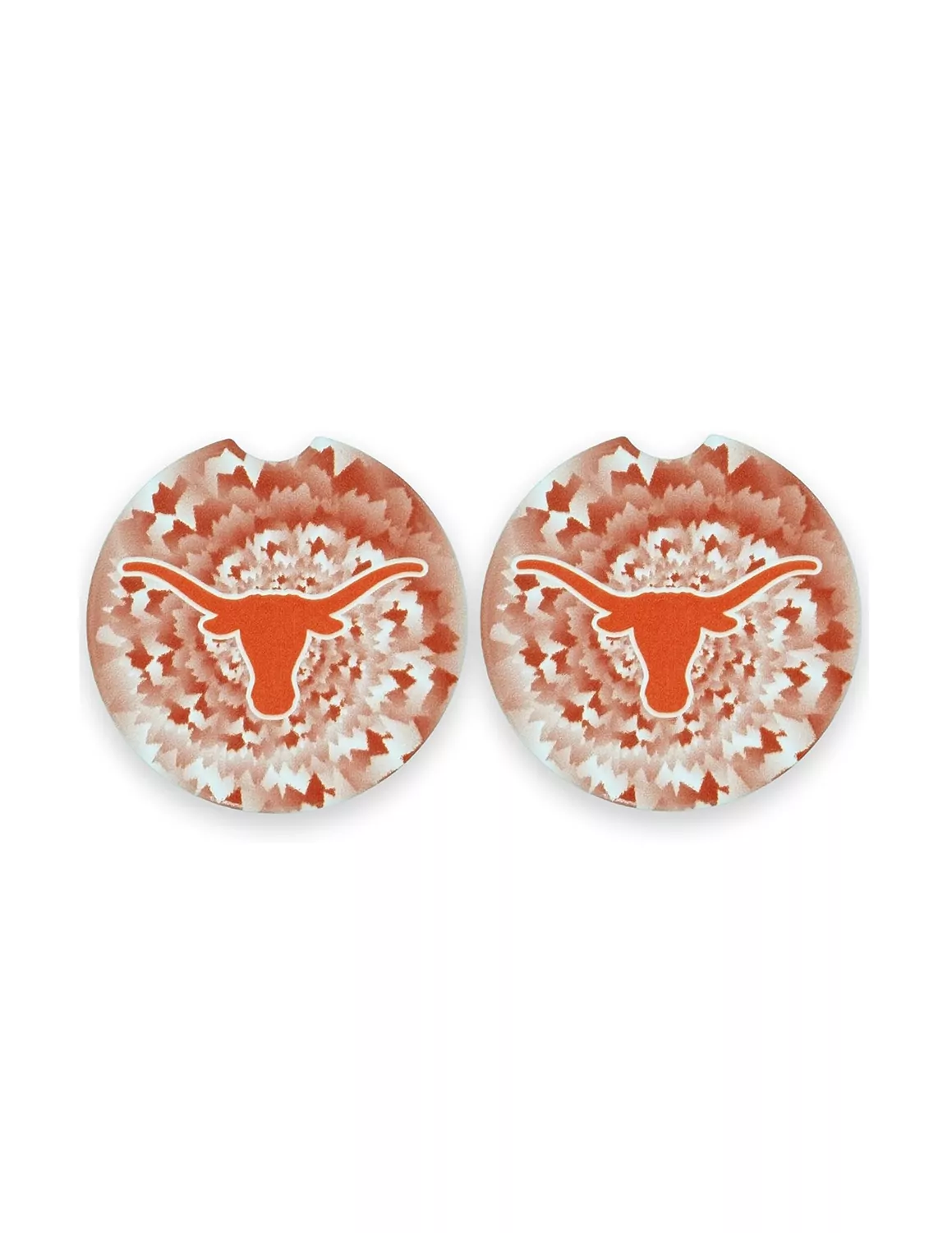 UT Tie Dye Car Coasters