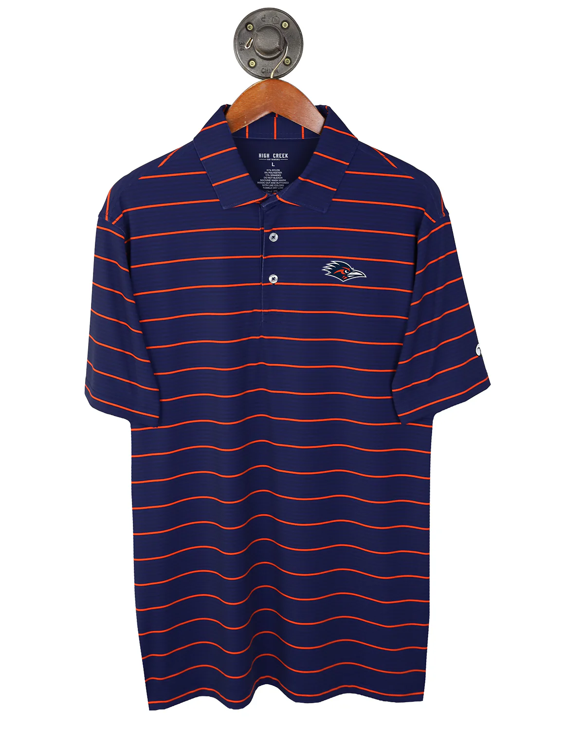 UTSA G Roadrunner Apex Stripe Polo