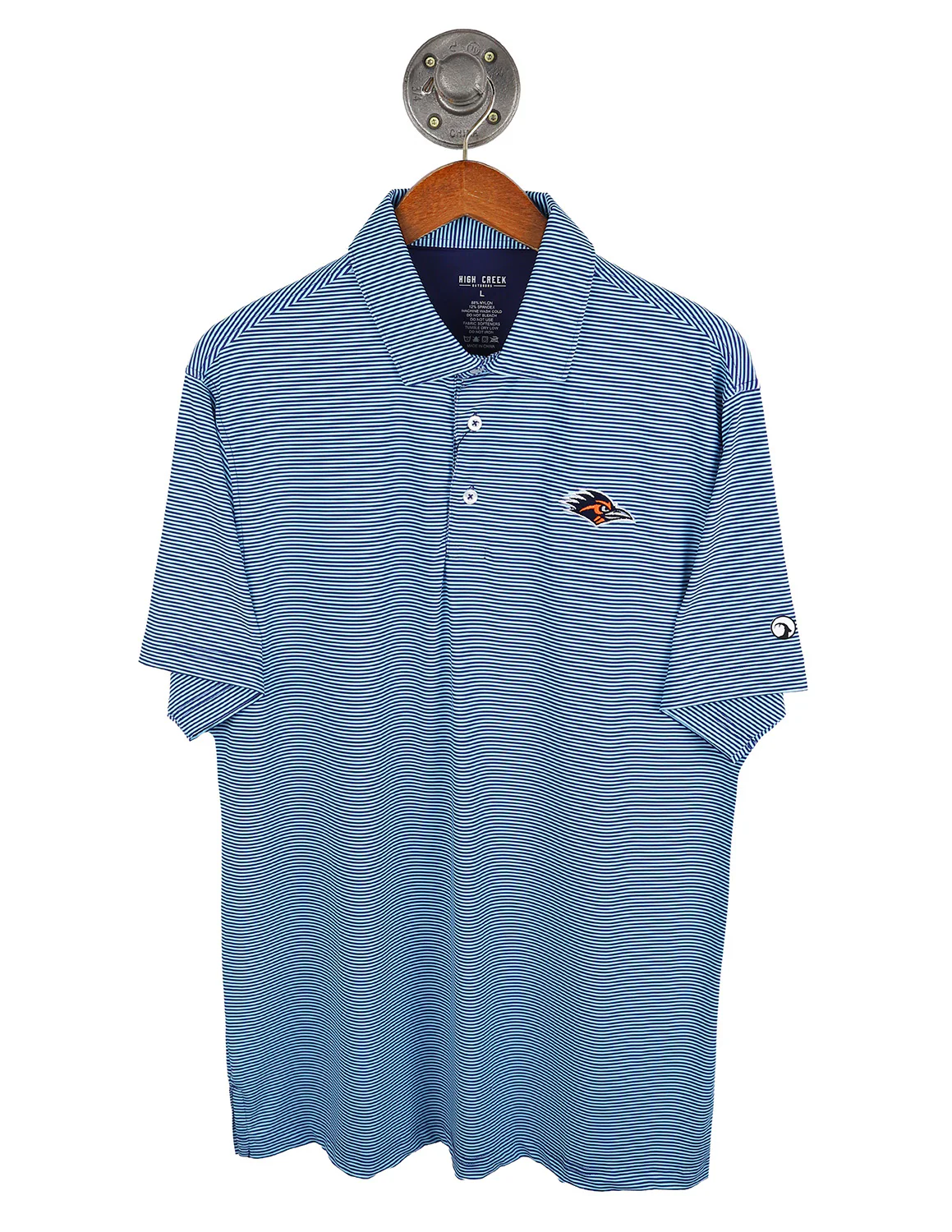 UTSA G Roadrunner Hairline Stripe Polo