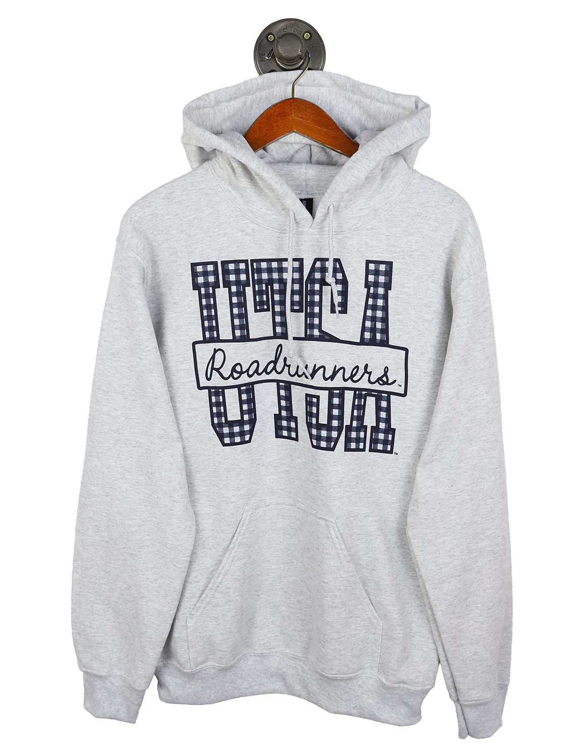 UTSA Gingham Initails Hoodie